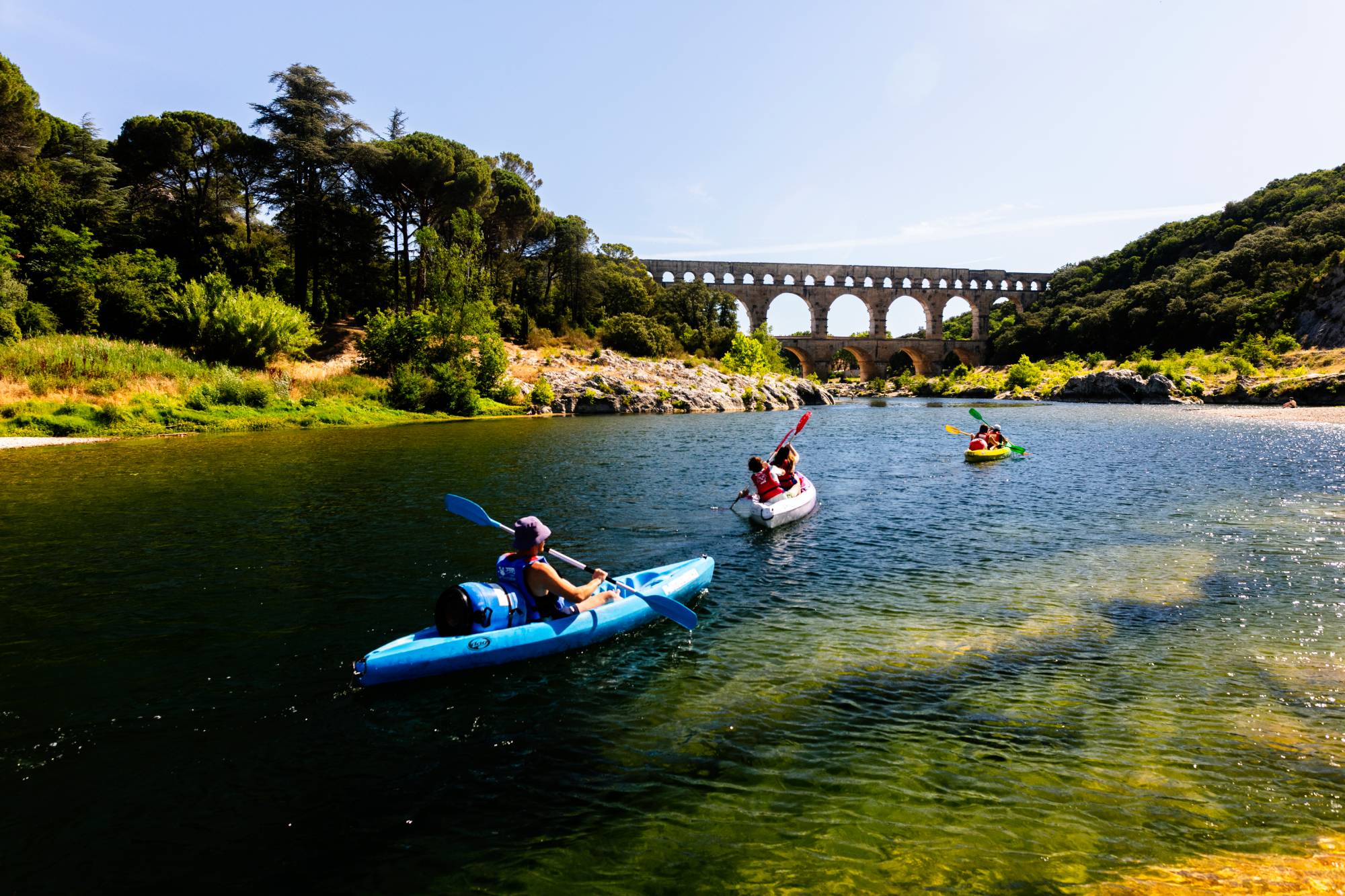 Kanusport - Reiseziel Pays dUzes Pont du Gard